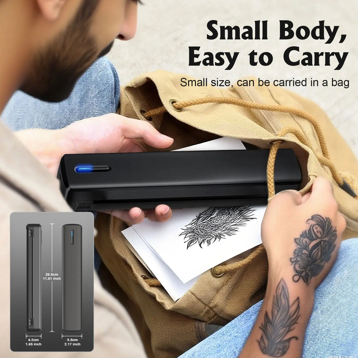 C80 Portable A4 Thermal Printer - Paper Bundles