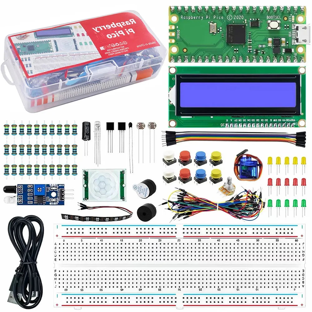 RP2040 Pico Starter Kit s LCD1602 displejem