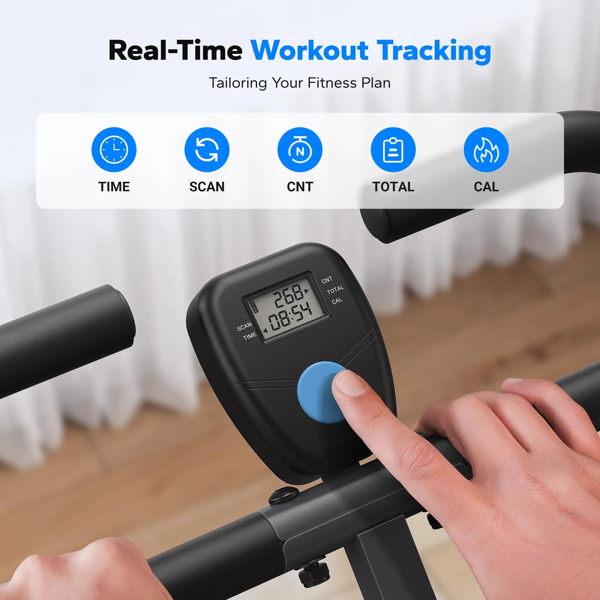 2-in-1 Squat and Rowing Machine Foldable Home Gym Trainer
