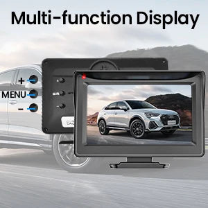 4.3inch Solar Vehicle Wireless Reverse Camera For Car RV Truck Trailer Pickup 12V-32V Car Monitor 1080P HD WIFI Rear View Camera