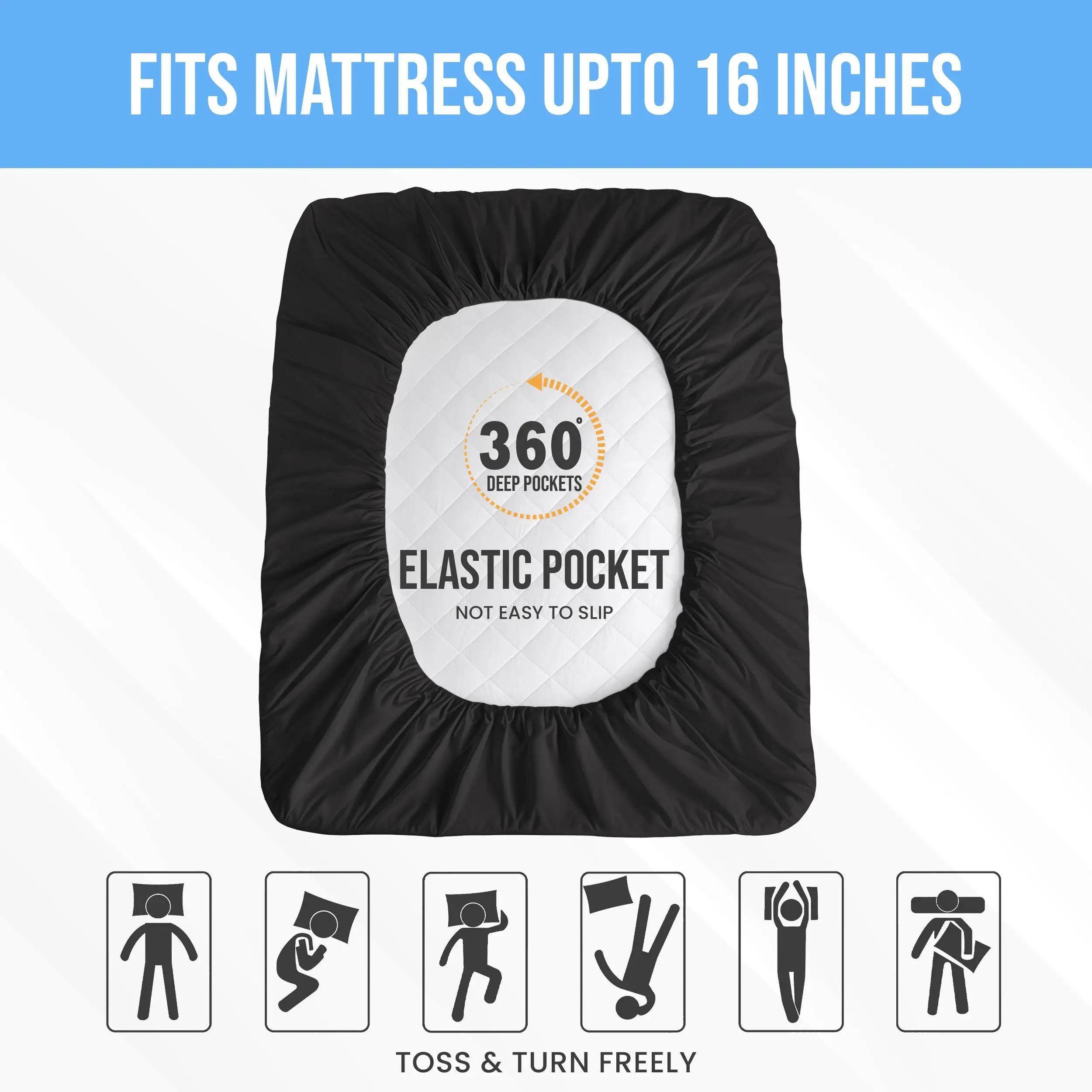 Quilted Mattress Pad with Deep Pocket Fit and Noiseless Comfort