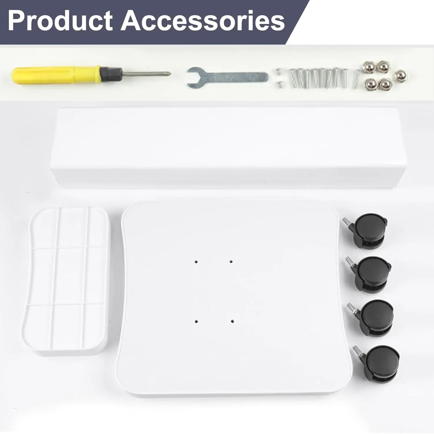 Beauty Trolley Cart with Wheels, 3-Tier Rolling Storage Table