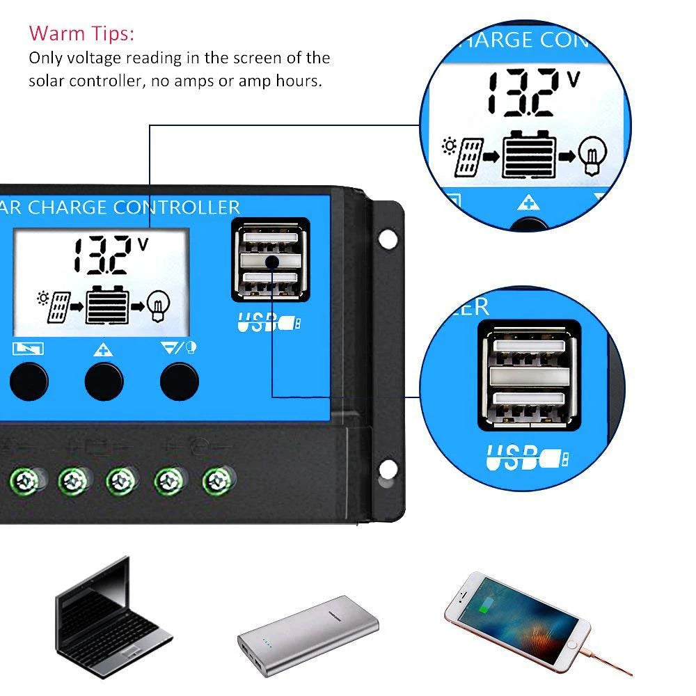 PWM Solar Charge Controller with LCD
