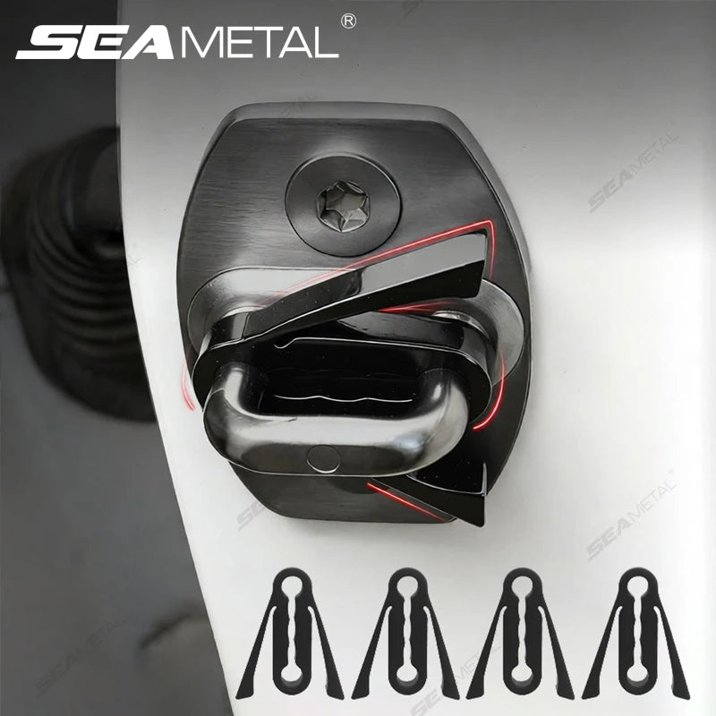 SEAMETAL Upgraded Shock Absorber for Side Door Soft Silicone Pad Car Door Buckle Cushion Soundproof Anti-Vibration Buffer Pad