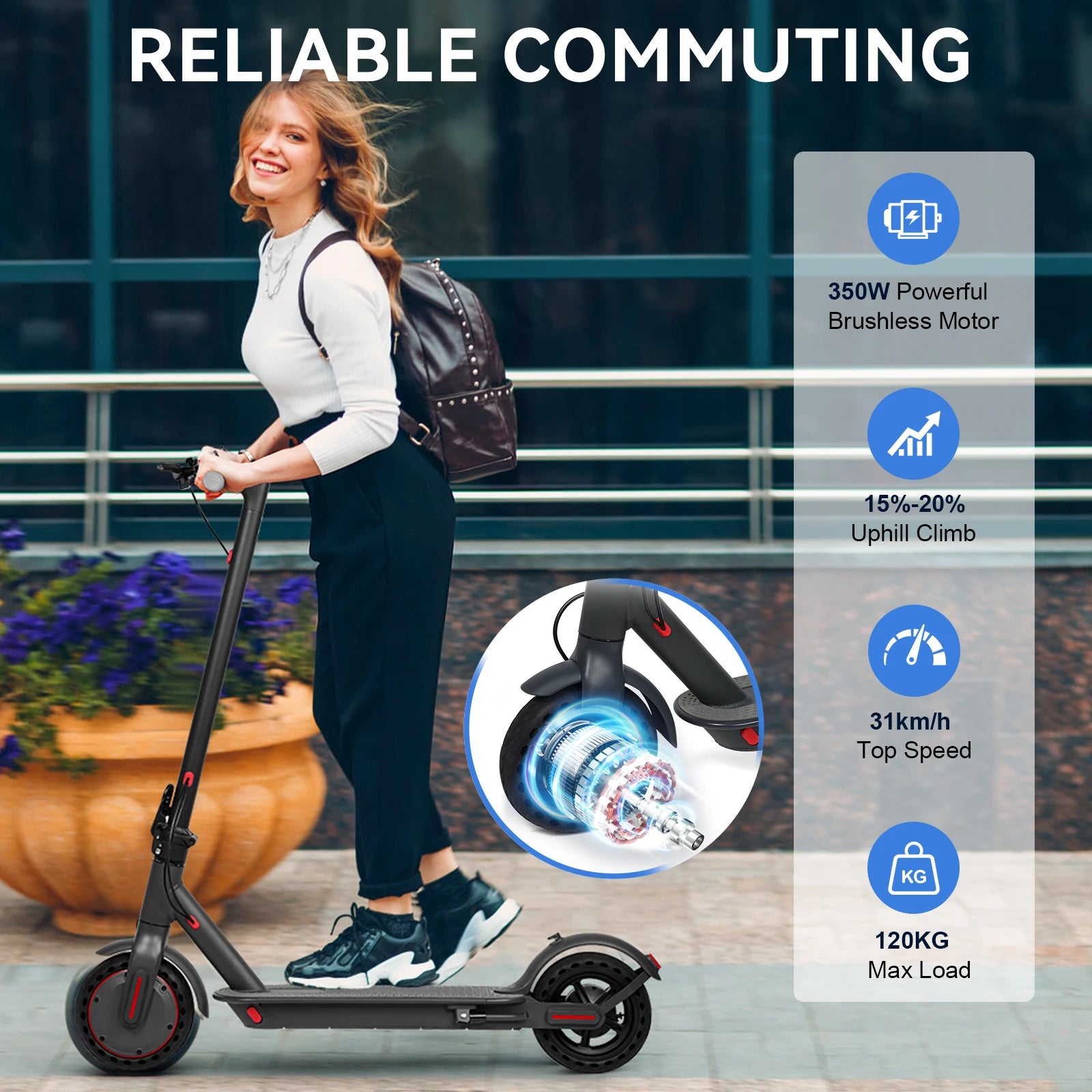 JUICEASE TX01 Electric Scooter for Adults with Smart App Control