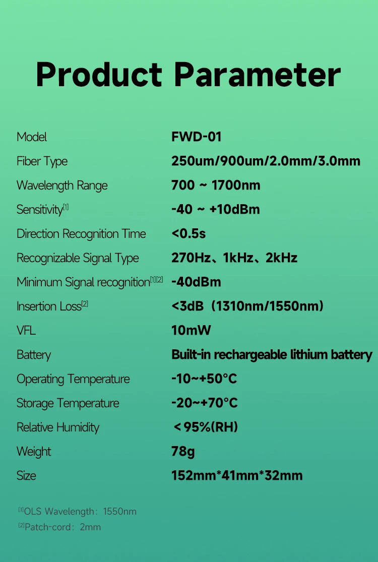 FWD-01 Live Fibre Identifier with Visual Fault Locator