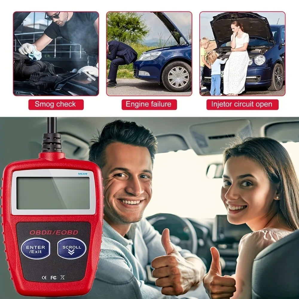 Wired OBD2 Engine Fault-Code Reader