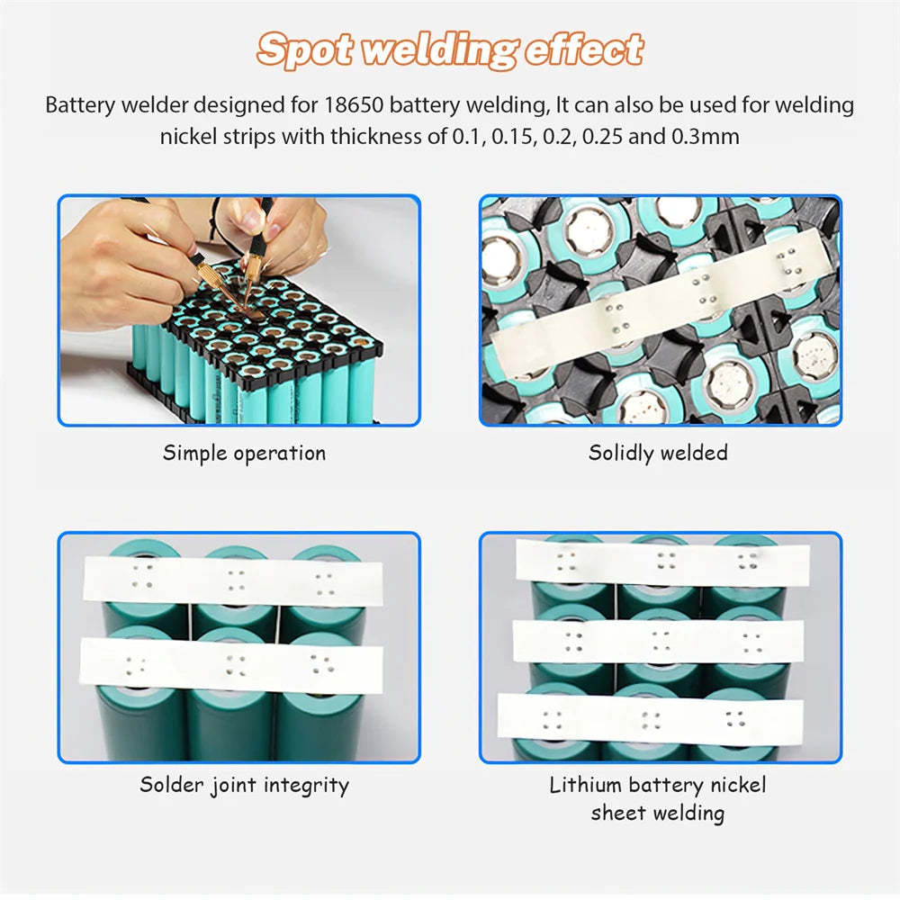 8000W Handheld Spot Welder for 18650 Battery Packs