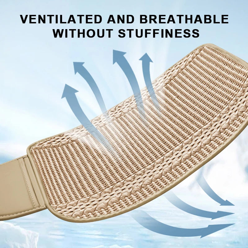 SEAMETAL 1Pc Car Seat Cover Breathable Ice Silk Cooling Seat Cushion Anti Slip Auto Seat Protection Mat Universal for Sedan Suv