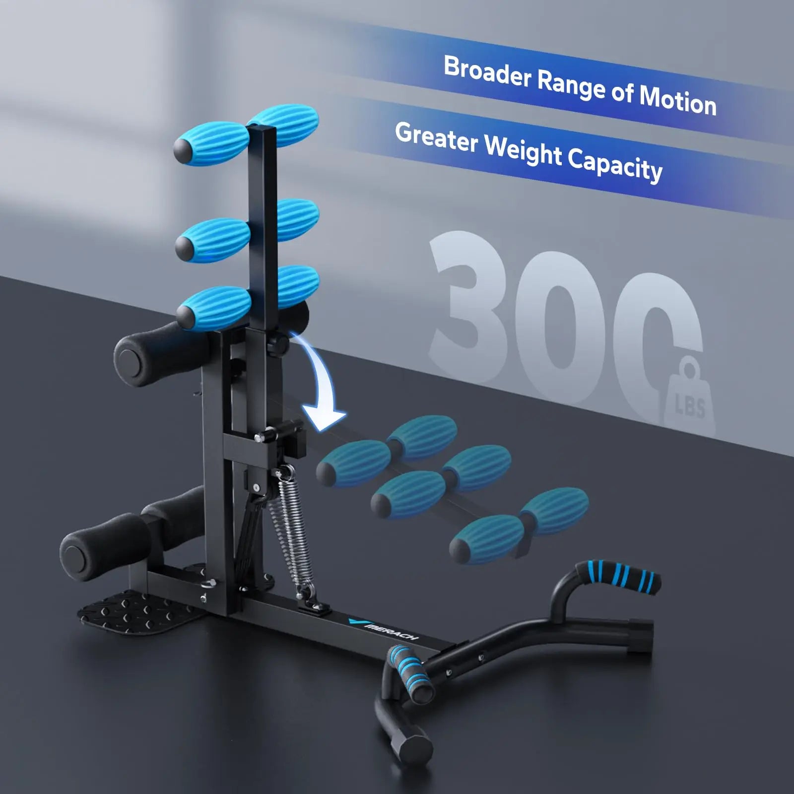 Adjustable Deep Squat Machine with Push-Up Function for Full Body Workouts
