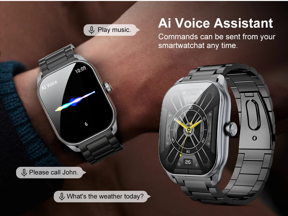 2024 Smart Watch for Men with 2.01-Inch Curved Display