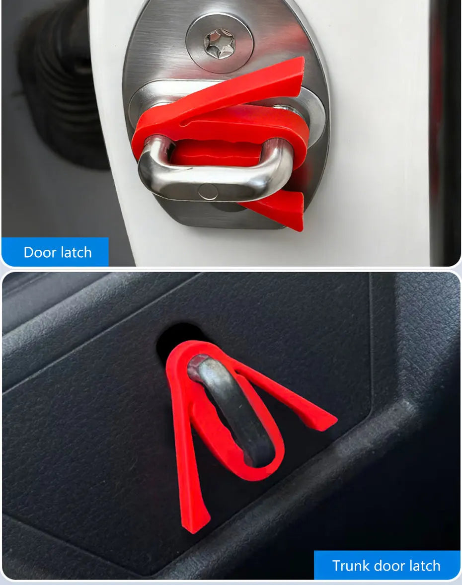 SEAMETAL Upgraded Shock Absorber for Side Door Soft Silicone Pad Car Door Buckle Cushion Soundproof Anti-Vibration Buffer Pad