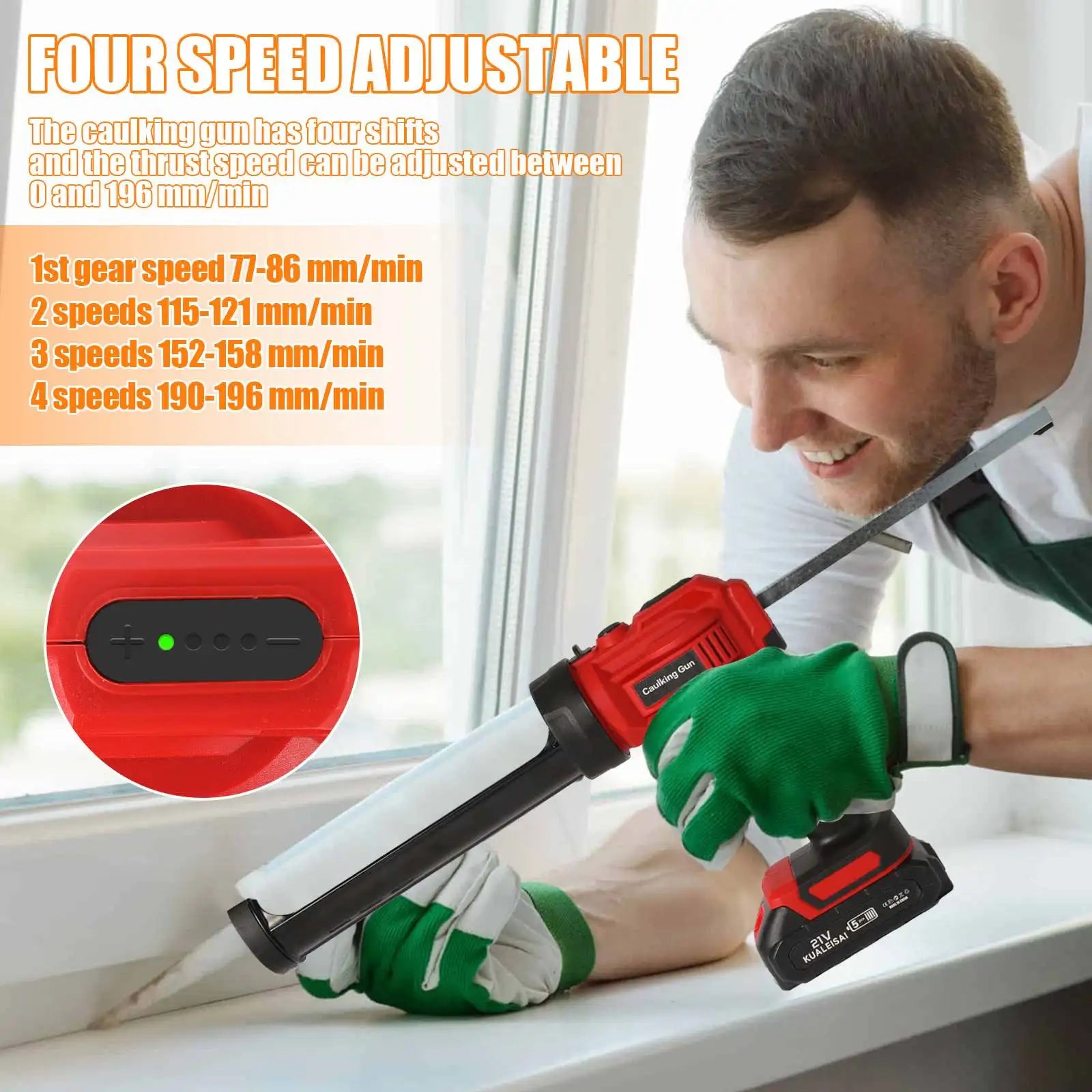 Electric Caulking Gun for Makita 18V Batteries