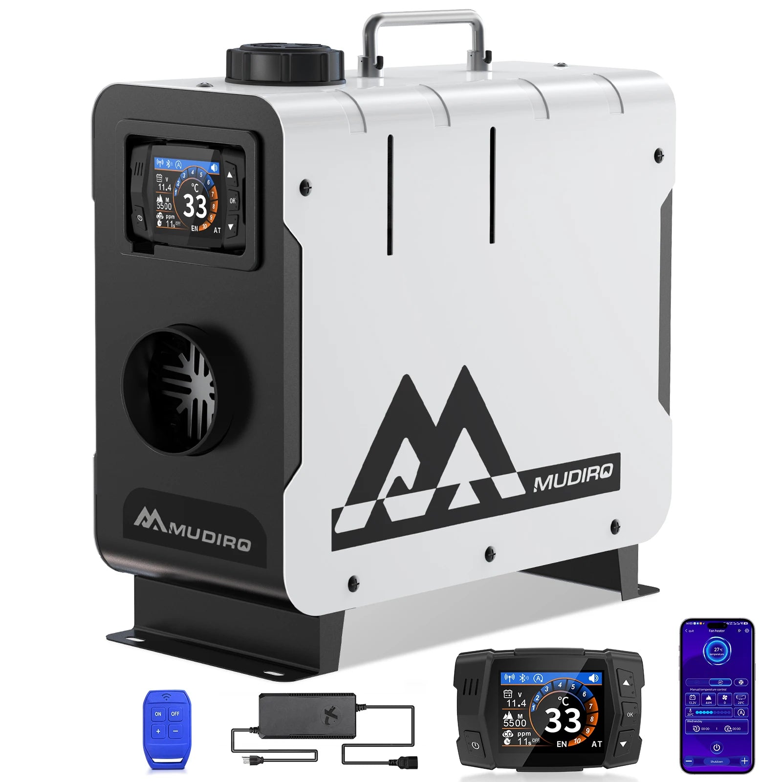Mudiro 8KW Dizel Isıtıcı CO Koruması ve TFT Kontrol ile