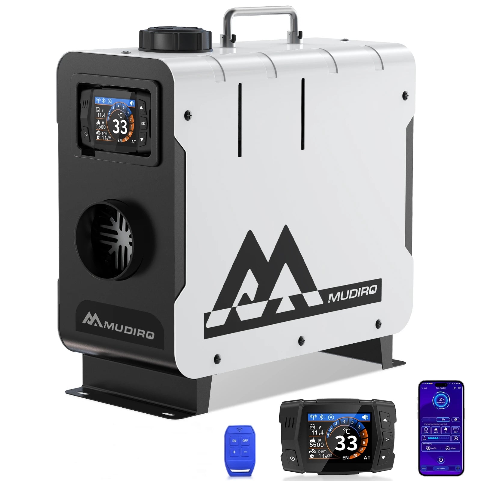 Mudiro 8KW Dizel Isıtıcı CO Koruması ve TFT Kontrol ile