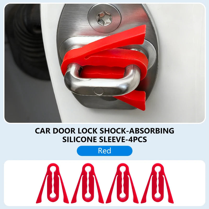 SEAMETAL Upgraded Shock Absorber for Side Door Soft Silicone Pad Car Door Buckle Cushion Soundproof Anti-Vibration Buffer Pad