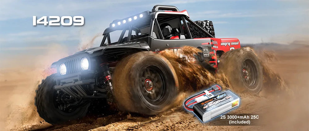 Hyper Go MJX 14210 V2.0 1/14 RC Araba 55KM/S Yüksek Hız Fırçasız 2.4G Uzaktan Kumandalı 4WD Off-road Yarış RC Kamyon Elektrikli Oyuncak