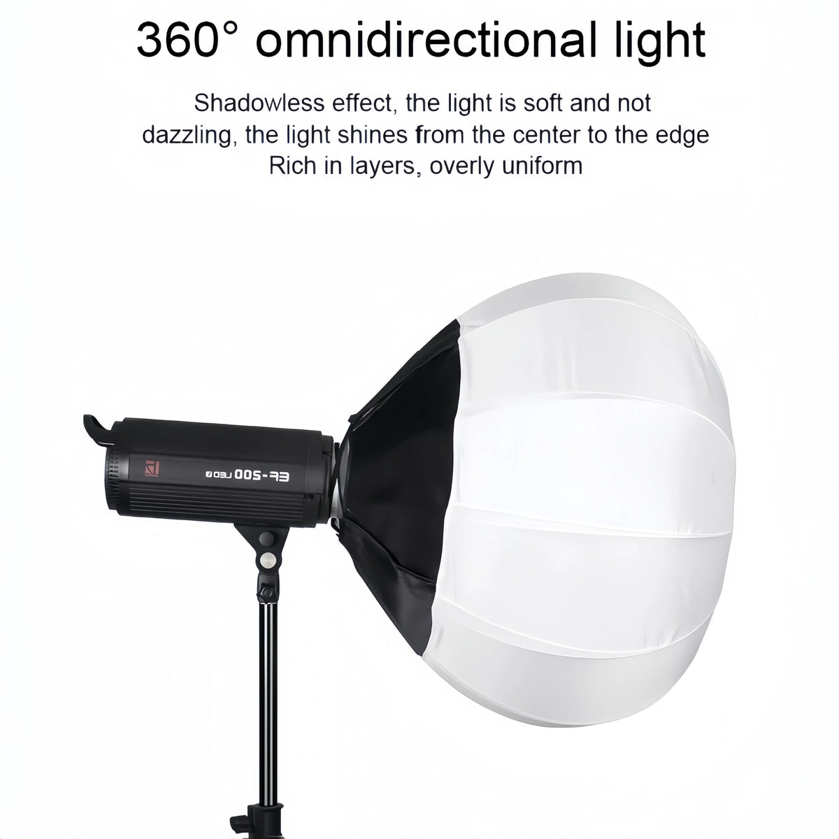 Bowens-kiinnitteinen lyhtysoftbox, 35, 55 tai 65 cm