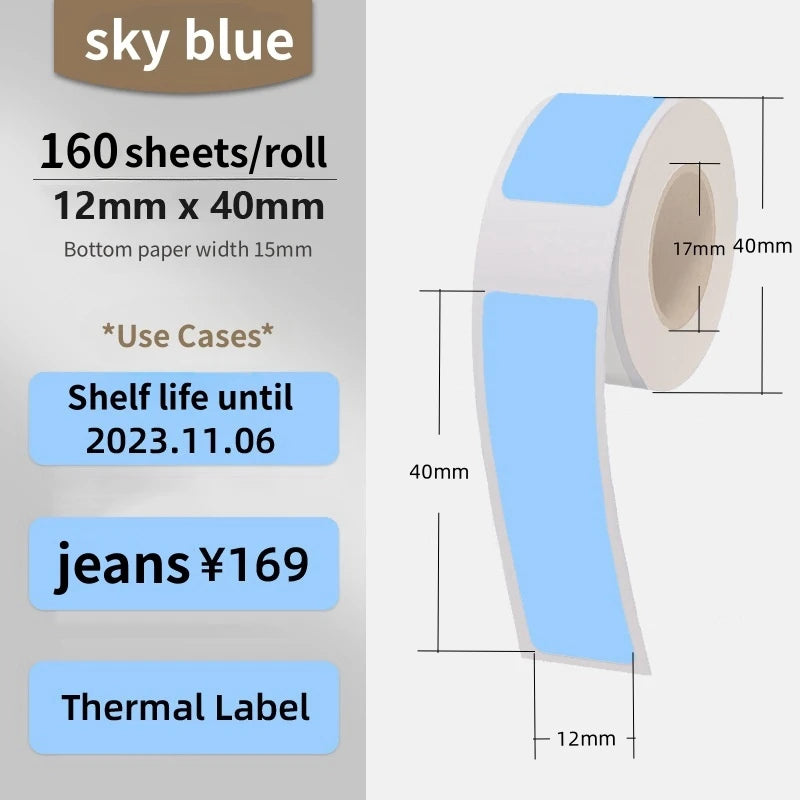 Prenosná Bluetooth termálna tlačiareň štítkov