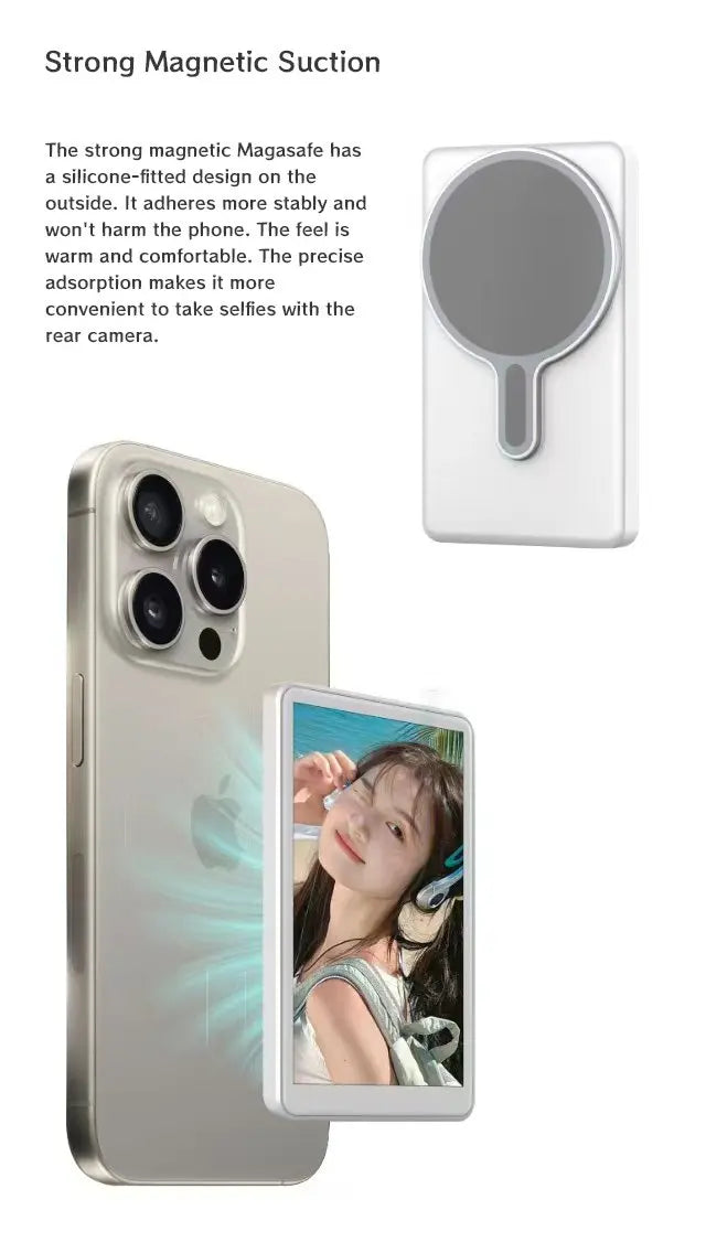 Magnetische achter-kamer monitor voor video van telefoon