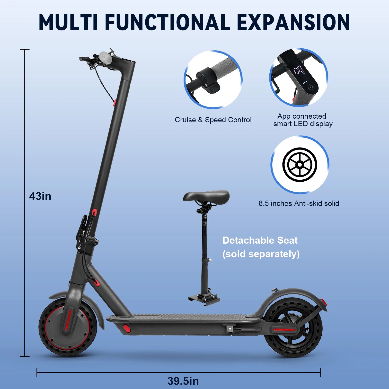 JUICEASE TX01 Electric Scooter for Adults with Smart App Control