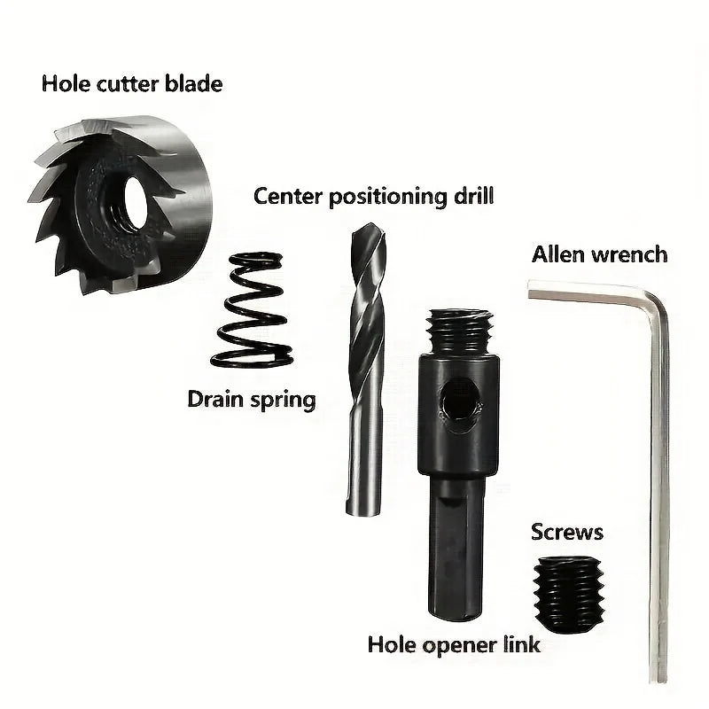 Five-Piece HSS Hole Saw Set - 16 to 30 mm