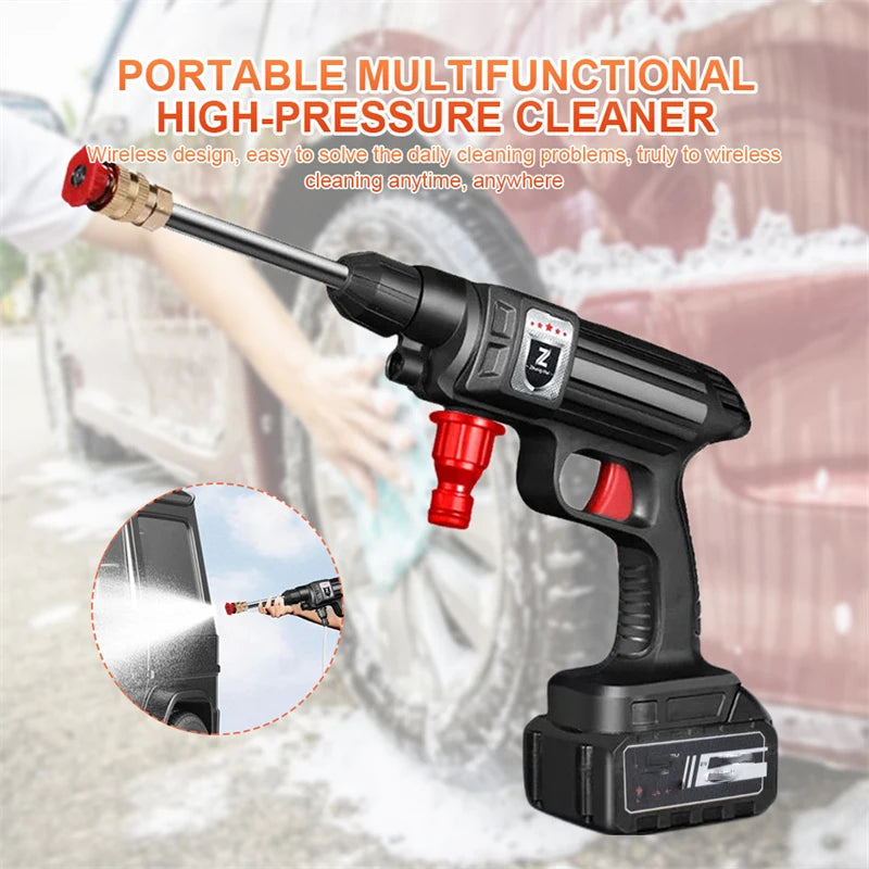 Washer Gun 30000mAh Battery Wireless High Pressure Foam producer 1500W 30Bar Car Water Gun for Auto Home Garden lever Machine