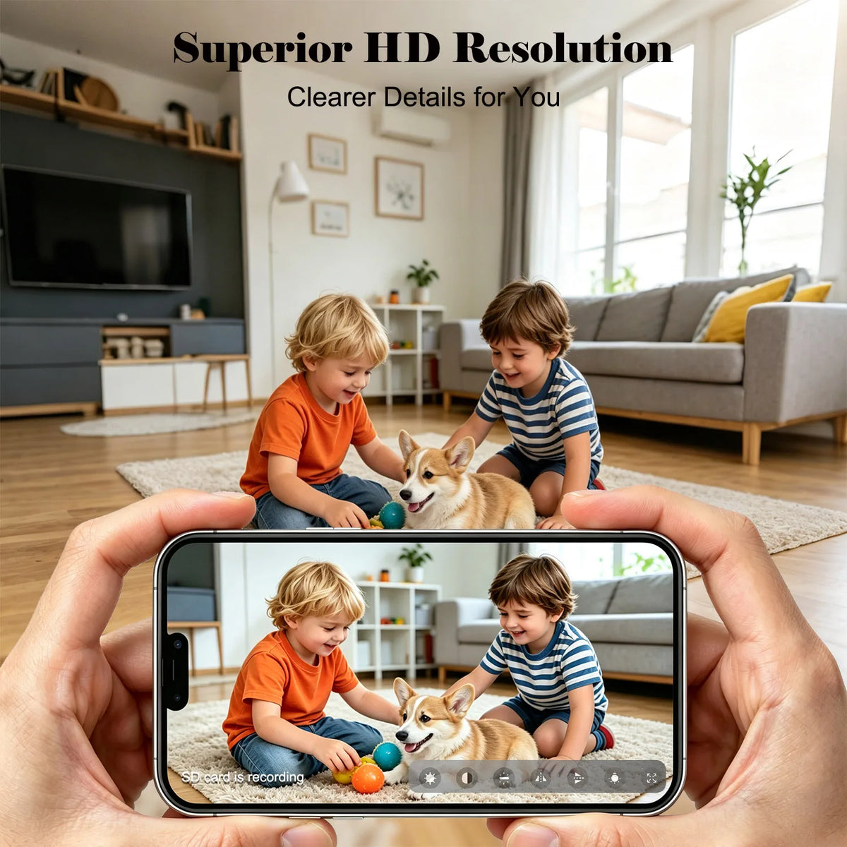 Mini-Flexible WLAN-Sicherheitskamera-Modul 720P