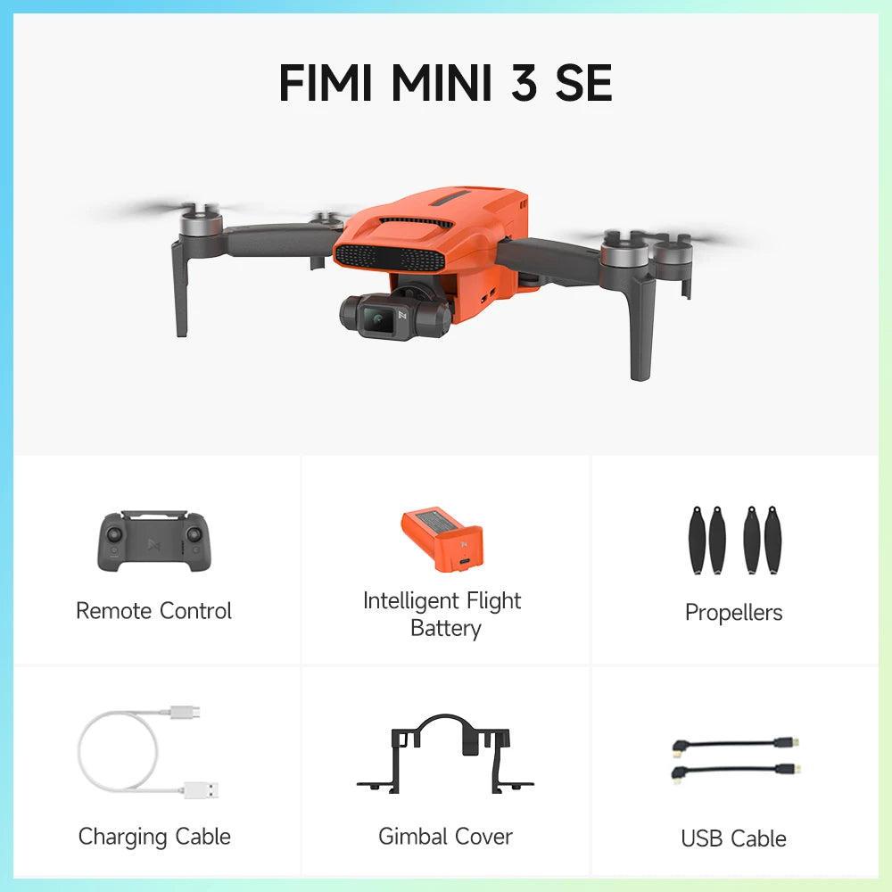 FIMI Mini 3 AI Süper Gece Video Dronu 4K Kameralı