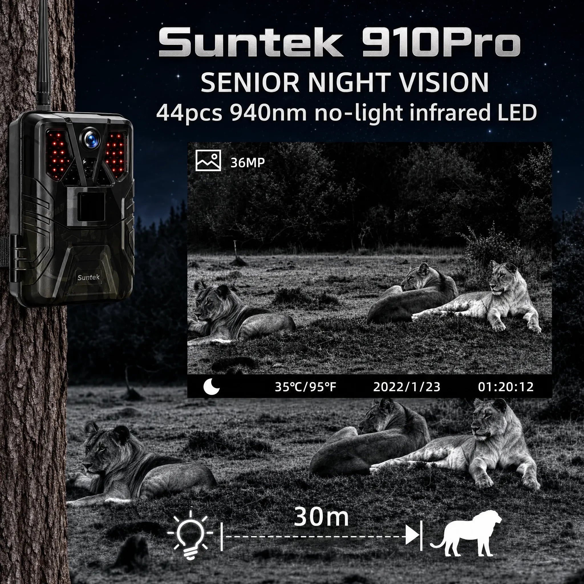 4G Trail Camera with APP Live Video, 4K Recording, 30MP Photos