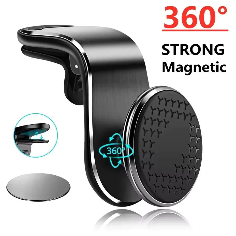 Support magnétique rotatif pour téléphone de voiture