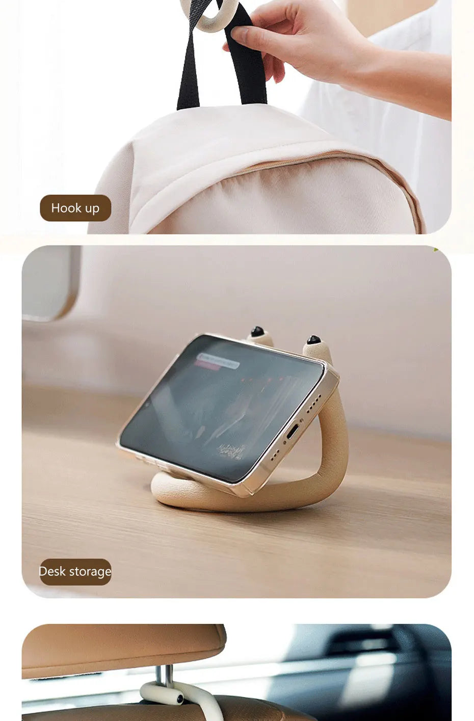 SEAMETAL S-Shape Hooks Free Bending Hook for Hanging Bags Multi-Function Universal Arbitrary Shape Hook for Car/Motorcycle/Home
