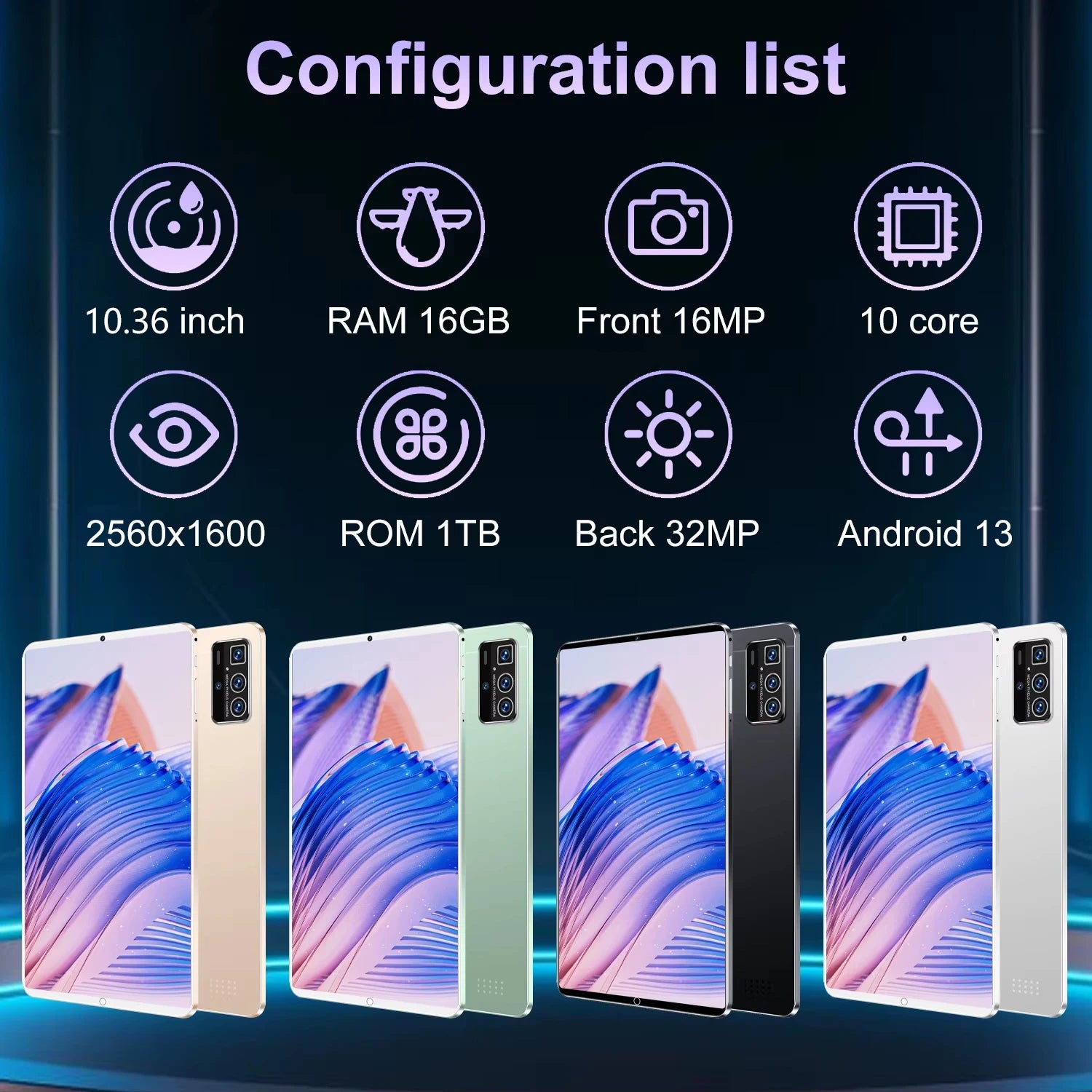 2025 5G Android Tablet with 10.36" Display