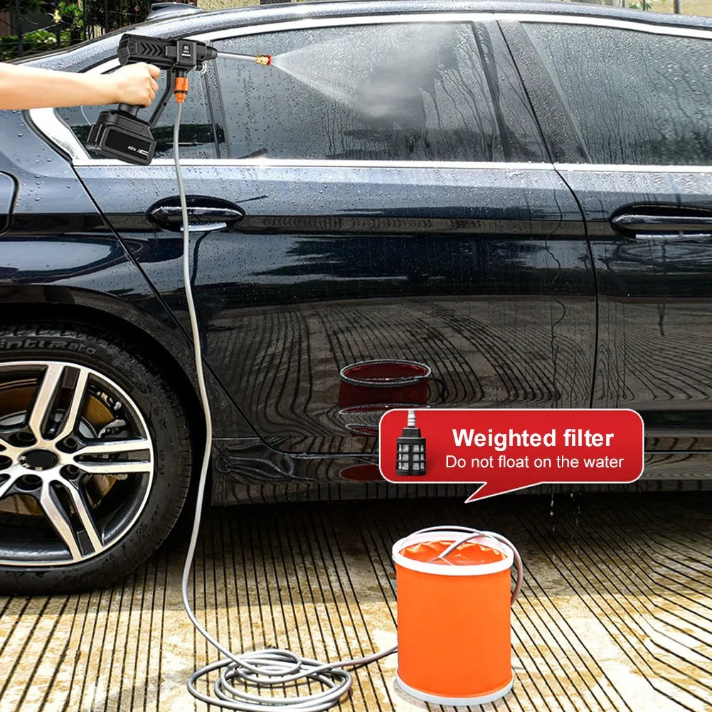 700W 30BAR Cordless Car Wash Water Gun 20000mAh High Pressure Cleaner Washer Spray Water Cleaning Machine for Makita 18V Battery