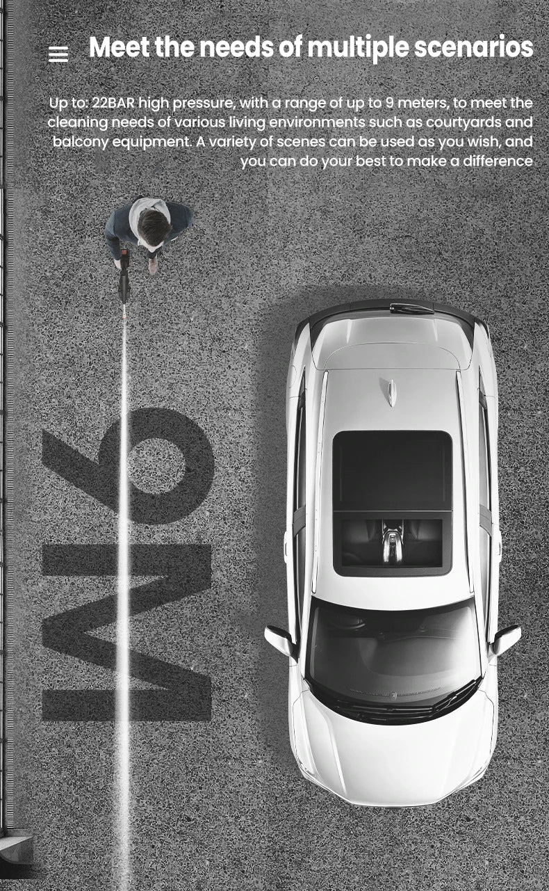 600W Cordless High Pressure Cleaner for Makita 18V Battery