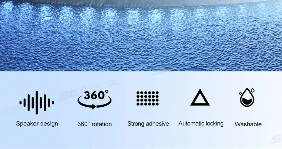 Car Dashboard Phone Holder with Rotatable Base and Anti-Slip Design