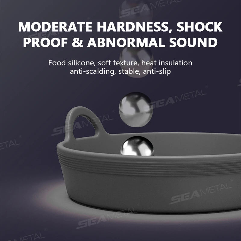 SEAMETAL 2Pcs Anti-Slip Coaster for Car Stable Food Grade Silicone Gel Drink Holder Pad Universal 7cm Auto Cup Holder Coaster