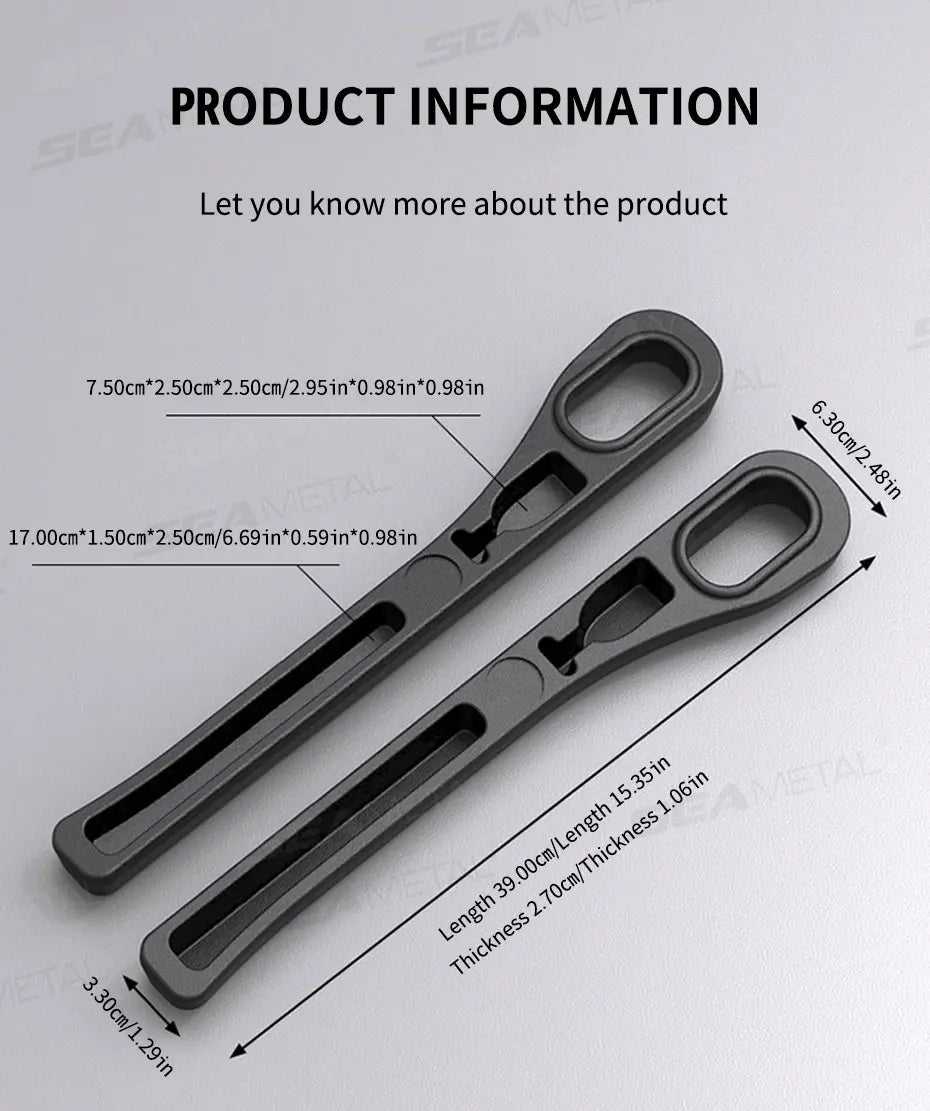 SEAMETAL Upgraded Car Seat Gap Filler 2Pcs Center Console Side Crevice Filler Strip Elastic Seat Gap Filling Strip Drop Blocker
