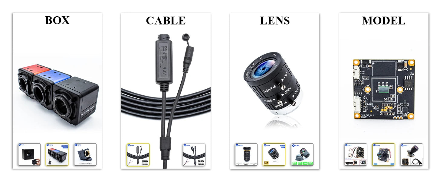 WGWK 4K MINI IP Kamera 3/4/5/8MP Manuální Zoom POE48V CS Objektiv Kovová Krabička Průmyslová Inspekce Bezpečnostní Webkamera Video Dohled