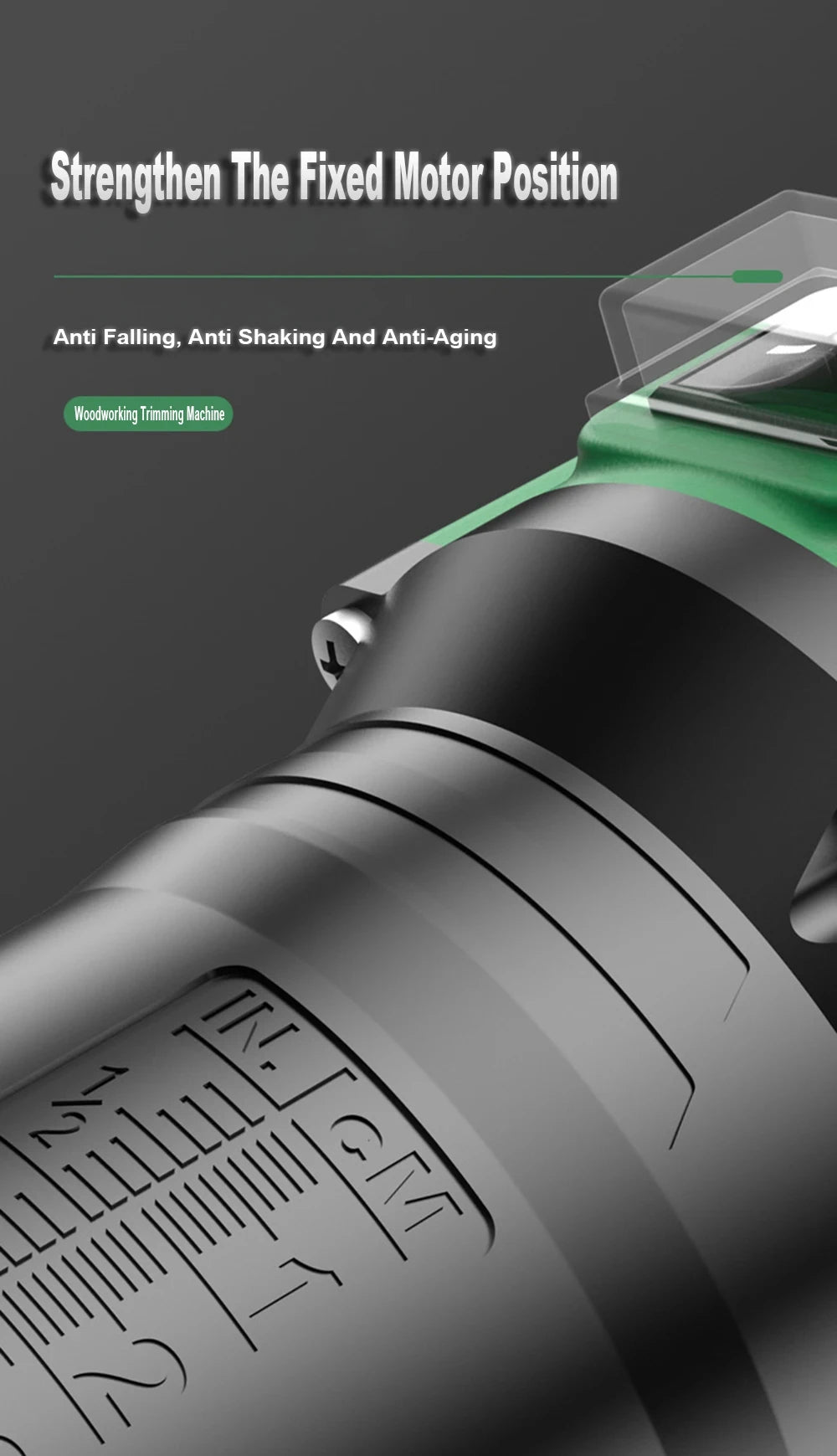 800W 6‑Speed Electric Wood Edge Router Trimmer