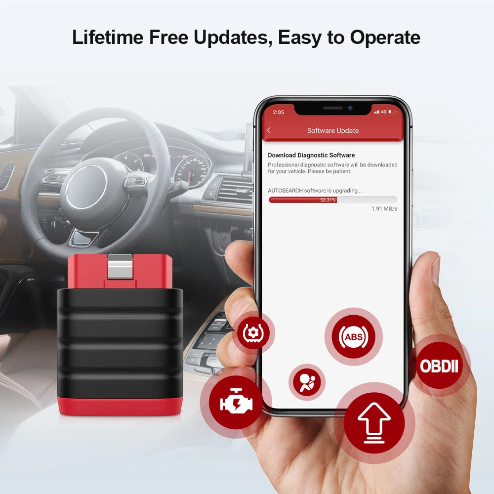 Mini Bluetooth OBD Vehicle Diagnostic Scanner