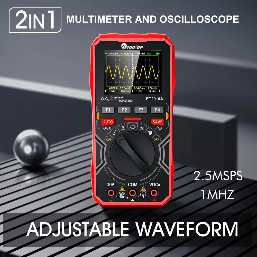 Oscilloscope multimètre portable ET2010A