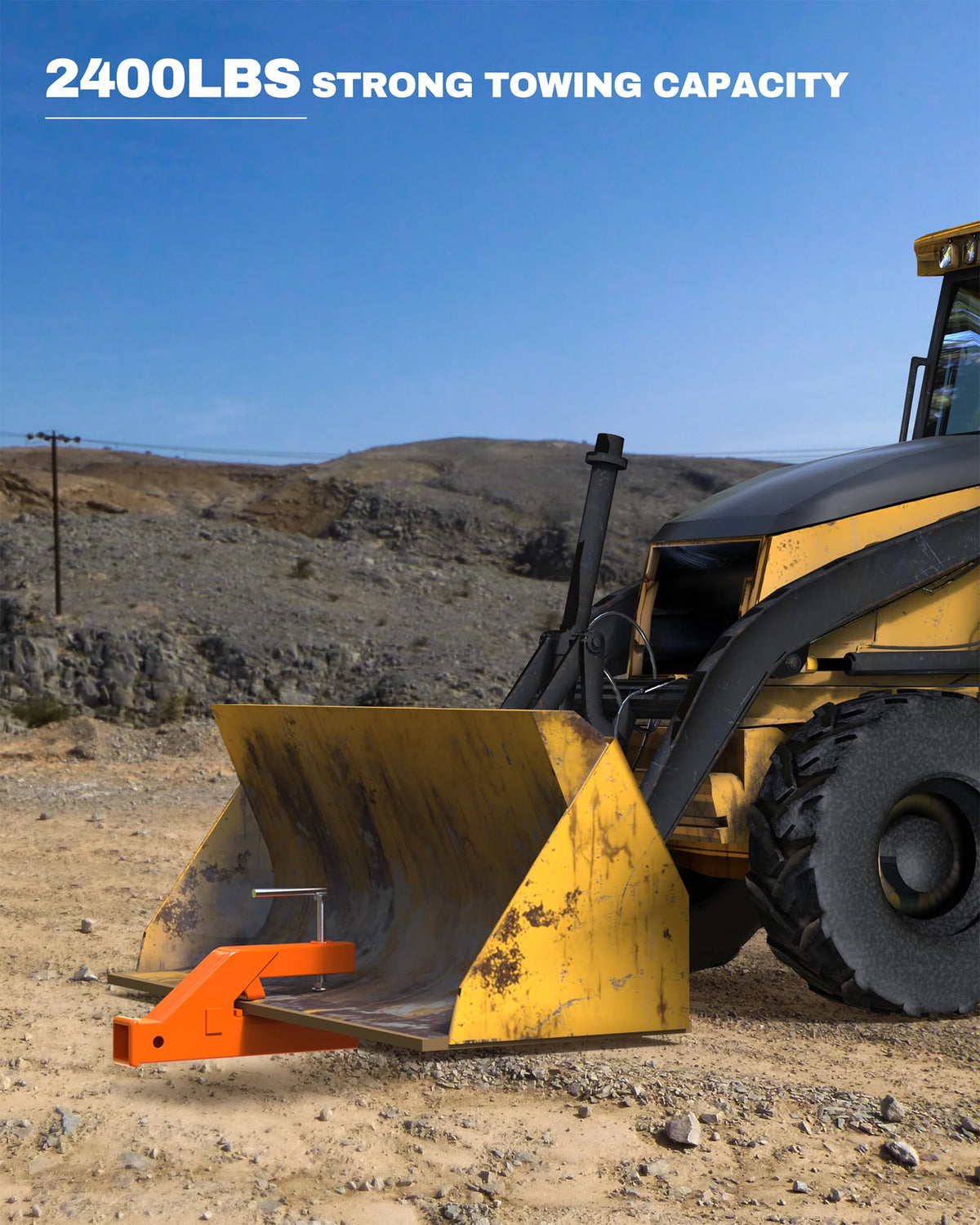 HiMISS Βαρύς 2" Ποιά Κλιπ-Ο Trailer Hitch Receiver για Τρακτέρ Μπεκ Σβήνισμα, Μπόλι Μάτσο Διακλαδιστής, Συμβατό με Deere, Συγκριτικά Φορτωμένο, SUV, Φορτηγά, Εύκολη Εγκατάσταση Χωρίς Τρύπα, Διπλός Διανομέας, Πορτοκαλί Χρώμα