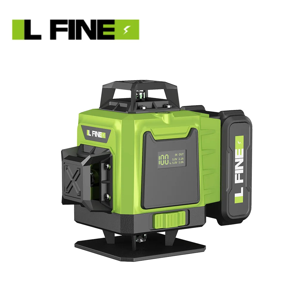 16 Lines 4D Laser Level 12 Lines 3D level 360°Self-leveling Horizontal and Vertical Cross Super Powerful Green Laser Beams
