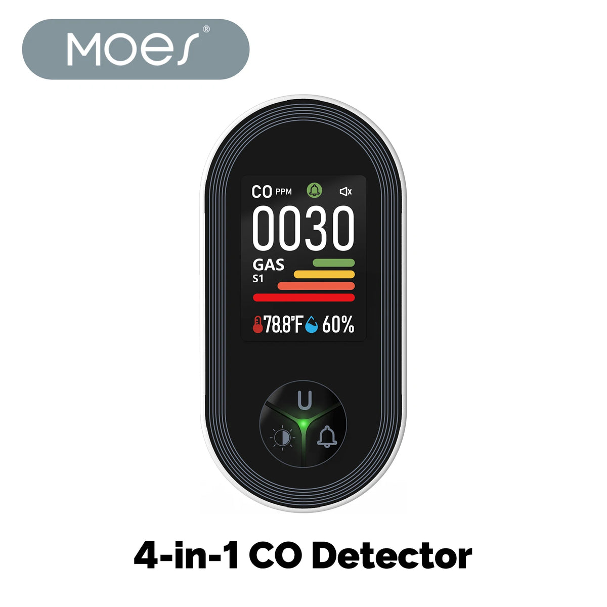 Plug-In CO and Combustible Gas Monitor with Display