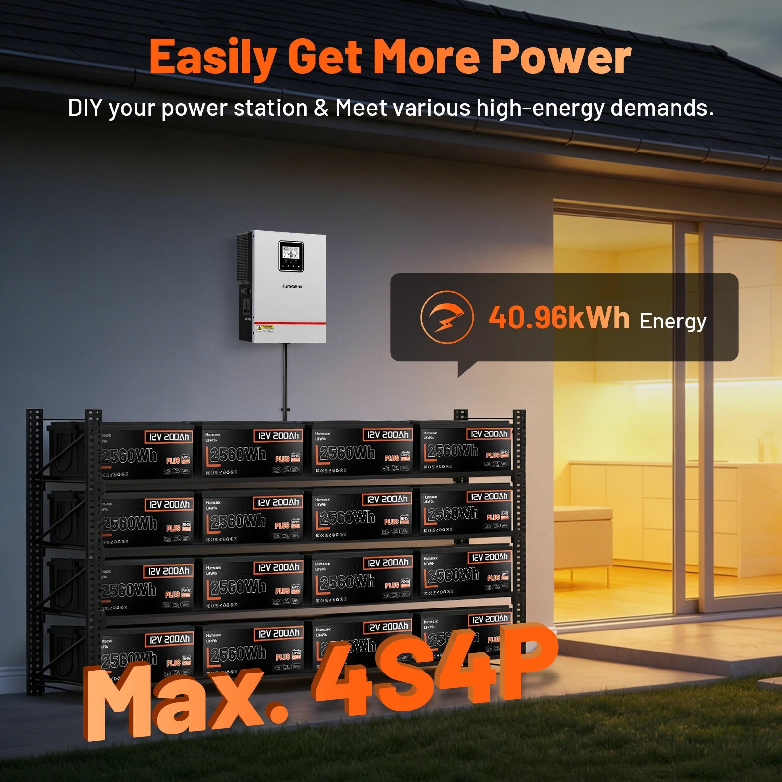 12V LiFePO4 Battery with BMS 100Ah 200Ah Deep Cycle Power