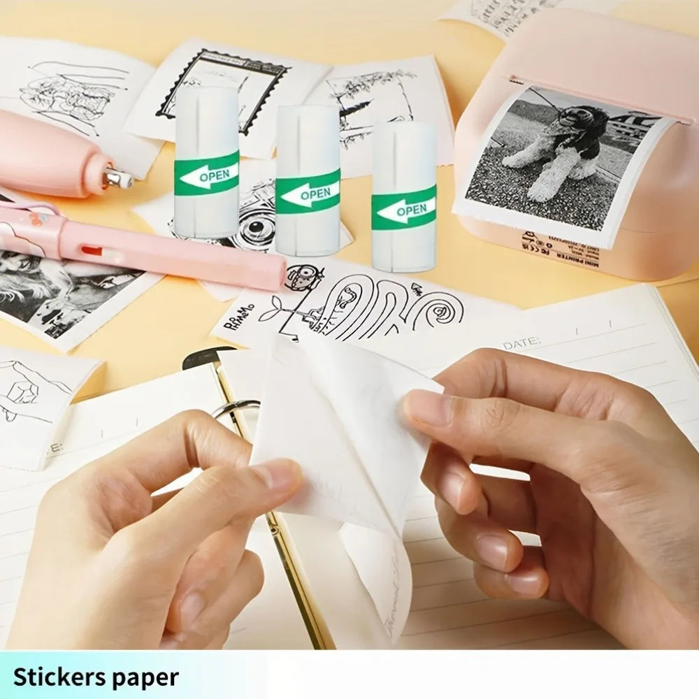 Mini Portable Bluetooth Thermal Printer for Photos, Labels & Notes