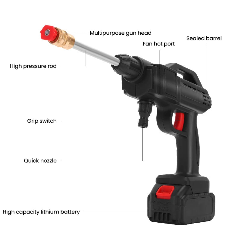 600W Cordless High Pressure Cleaner for Makita 18V Battery