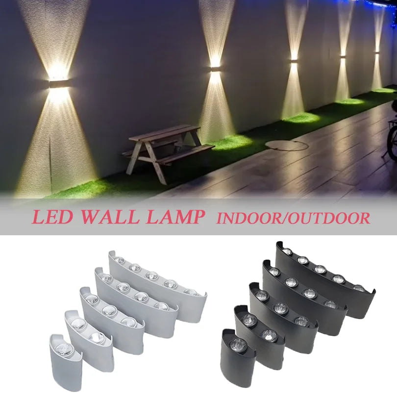 LED Wall Lamp 2W-10W, IP66 Waterproof, AC 85-265V