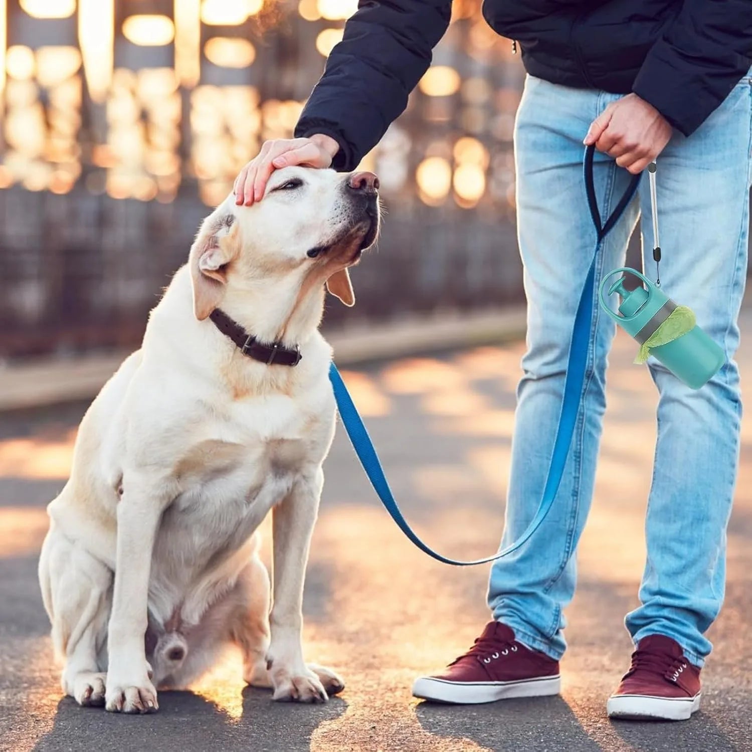 Tragbarer Hundekot-Schaufler mit Einhand-Kralle und Beutelhalter